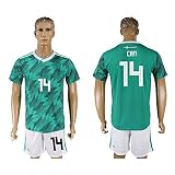 wisionメンズ2018 World Cup Germany National # 14 Away Soccer Jersey (グリーン) X-Large グリーン