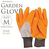 Rostaing ガーデニング用手袋 M イエロー 男女兼用 ガーデングローブ ガーデニンググローブ ガーデニング手袋 作業用手袋 庭 ガーデン 園芸 DIY ガーデニング用品