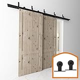 HomeDeco Hardware 引き戸 レール 吊り金具 引き違い戸 建築金物 ドア金具セット トラック 6 FT (1.83メートル)