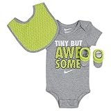 NIKE(ナイキ) Nike Tiny But Awesome 3-Piece Set 0-6ヶ月　ボディスーツ★靴下★帽子　3点セット [並行輸入品]