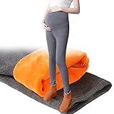 (スタイル・ワン) 1/style 2016 秋 冬 レディース 裏起毛 ボア マタニティ レギンス ストレッチ パンツ (XXL, グレー)