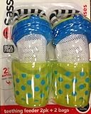 Sassy Polka Dots Teething Feeder - - Green - Blue (Boys) by Sassy