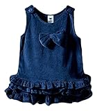 (ポルトプエルト) Porto Puerto フリル 綿 可愛い リボン付 サロペット 女の子 ガールズ ベビー 赤ちゃん キッズ 子ども 85㎝ 90㎝ スカート オーバーオール カジュアル (90
