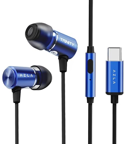 Amazon.co.jp: AZLA Trinity USB-C 有線イヤホン マイク&DAC付き - 高