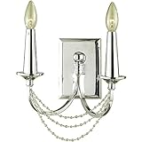 AF Lighting 7703-2W Shelby 2-Light Sconce- Chrome [並行輸入品]