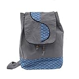 NeoConcept バケツカバン スポーツ＆アウトドア ショッピング トートバッグ 無地 ブルー水紋 綿 カジュアル 高さ43cm 幅32cm厚さ8cm