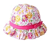 (ピーキー)Peigeeベビー用ハット つば広 赤ちゃんキャップ サファリハット キッズ 帽子 子供サンバイザー フィッシャーマンハット 花柄 ジーンズ風 女の子 男の子 男女児 紫外線 UVカット 