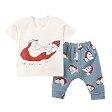 【SEBLES】ベビー 赤ちゃん 部屋着 半袖 パンツ セット コットン 綿 オーガニック ソフトカラー 新生児 可愛い プリント キャラクター ユニセックス 男の子 女の子 春 夏 秋(タイプV,8