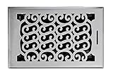 Accord AMFRSNC610 Charleston Floor Register, 6-Inch x 10-Inch(Duct Opening Measurements), Satin Nick
