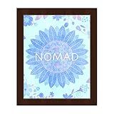 Nomad – ソフトパステルライトFrost Floral Spiritual Mandala inブルーandパープル壁アートプリント 20x24 BOH0000041FRM20X24SES