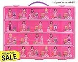 プリンセスストレージケースwith Carrying handle-私のプリンセスボックス携帯ケースHolds 100ののTiny Toys , Great for Storing Little Pi
