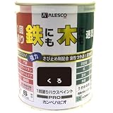 カンペハピオ 1回塗りハウスペイント くろ 1L