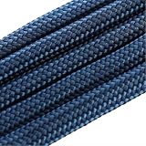 紗や工房 パラコード ハンドメイド用 カラーコード 太さ 4mm 長さ 2m 単色 ネイビー ハンドメイド アクセサリーパーツ