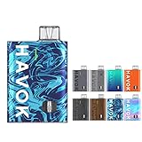 ユーウェル ハボック Havok R Pod System Kit 950mAh 3ml 電子タバコ Vape ベイプ スターターキット ニコチンフリー (Pastel Blue)