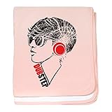 CafePress – ダブステップ – スーパーソフトベビー毛布、新生児おくるみ ピンク 06691284116832E