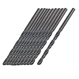 uxcell ツイストドリルビット　ドリル刃　直径3mm スプリットポイン先端 全長62mm　HSS