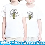 7MILE OCEAN 半袖 Tシャツ プリント キッズ ベビー 子供服 男の子 女の子 ジュニア パロディー ロゴ 迷彩 90 100 110 120 130 140 150 160 サイズ ペアル