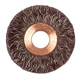 Weiler 35070 Polyflex Encapsulated Crimped Wire Wheel, 2 Small Diameter, 0.14 Steel Fill, 1/2 Arbor 