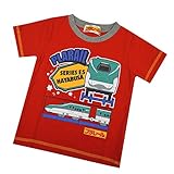 半袖Tシャツ プラレール かがやき はやぶさ こまち のぞみ E5 E7 子供用 キッズ ベビー fo-ht04 95 C柄