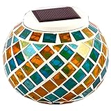 ソーラー 式　防滴加工　 LED イルミネーションガーデン ライト 4色 自動点灯　硝子 タイプ