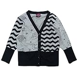 RUSK GIRL(ラスクガール) 天竺クレイジーPtリブ切替長袖カーデ 120cm /杢GRAY NO.P-3511-52