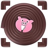 GAGAKU 16.4 ft Childproofing Edge Protector Corner Guard with 1 Foam Door Stopper, Extra Long 3M Adh