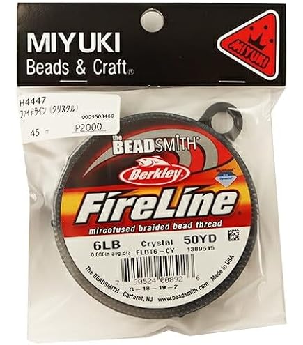Amazon | BEADSMITH ファイヤーライン 6LB クリスタル | ビーズ 