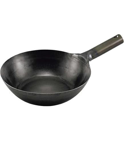 Amazon｜山田 鉄中華片手鍋 36cm 底平型 IH用(板厚2.3mm)｜片手鍋