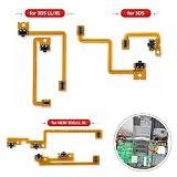KSSA 互換品 3DS / 3DS LL/NEW 3DS / NEW 3DS LL 対応 修理パーツ LRボタン フレキシブルケーブル 左右セット 部品 ショルダーボタン トリガースイッチ リボンケーブル 交換用 補修パーツ (3DS)