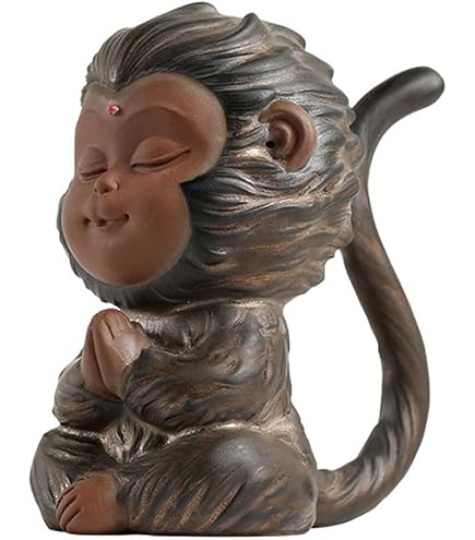 バカラ サル 申 十二支 オブジェ 動物 フィギュア 干支 猿 Monkey バカラ フィギュリン ○ サル 置物 座り ゴールド 金