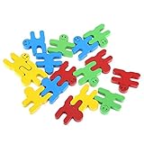 Domybest 16pcs 積み木 パズル 子供おもちゃ 人形 知育玩具 部屋装飾 カラフル かわいい 3歳以上 大人用 子供用 視覚刺激 認識力 保育園 お祝い ギフト