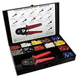 3400 Piece Wire Ferrules Starter Kit with Self Adjusting Tool 22 AWG to 10 AWG Insulated Connectors-