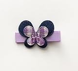 Baby Deer Clips　ヘアクリップ for ベビー　レトロバタフライ（パープル）