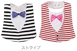 コットン ベビー フォーマルスタイ三次元蝶ネクタイよだれかけ 4つの防水ビブ 女の子 男の子向け（2枚セット かわいい おしゃれ）