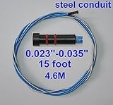 CHNsalescomスチールコンジットライナー15フィートTwecoリンカーンMIG溶接ガンワイヤーサイズ0.023 "-0.035"