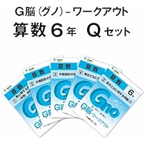 Amazon.co.jp: G脳(グノ)-ワークアウト6年算数 Qセット(No.1~5) (G脳