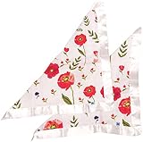 Little Unicorn Cotton Muslin Security Blankets (set Of 2) - Summer Poppy, Red, Green, Black by Littl