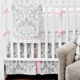 新着ステラ・グレイ3ピースベビー寝具セット、グレー