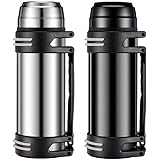Cywaai Stainless Steel Thermos Bottle, 2000ML Large Capacity Portable Sports Bottle, Vacuum Flask, Heat/Cold Insulation Therm