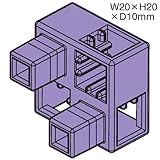 アーテック ArTeCブロック ハーフ B 単品 8個セット 77789 薄紫