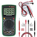 デジタルマルチメータ 電圧電流抵抗計温度テスタ ANENG AN881B + AC/DC電圧計非接触電圧検出 機能NVC抵抗性連続容量トランジスタ16テストプローブワニ口クリップテストリードAkozo