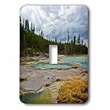 3drose Danita Delimont – イエローストーン – 磁器Basin、Norris Geyser Basin、イエローストーン国立公園 – 照明スイッチカバー – シングルトグルスイ