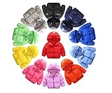 itlss ダウンジャケット ベビー 子供服 ダウンコート 中綿ジャケット 防寒 保温 アウターウエア 女の子 男の子 フード付き (110, 黄色)