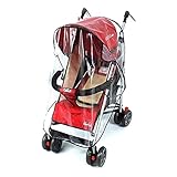 Merssavo ユニバーサル赤ちゃんベビーカーベビーカーPVC天気シールド雨風カバー透明なアクセサリー