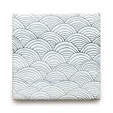 【B'stile】水彩画のような淡い色合いのタイル「AGATA - アガタ (デザインタイプ)」（陶器質｜107mm角｜屋内壁用）1枚