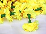 buycrafty 5フィートロングストランドMarigold garlands、花ガーランド、Indianウェディング花、Diwali Marigold、50のセット+ 6フリー、パーティーの装飾、