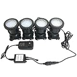 電光ホーム LED 潜水ライト 水槽や屋外照明に 防水 IP68 LED 144球 リモコン付き