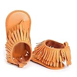 Sikyeベビーフリンジサンダル靴幼児ガールズボーイズSoft Sole Crib新生児コットン最初ウォーカー US:2.5 JD-004