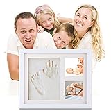 Baby Footprintキット – hobfu Baby Handprintフォトフレーム|記念品ベビーシャワーのNewbornsベビー| Bestギフト| mold-free Nontoxic 