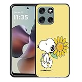 FOR moto g66j 5G / G66y 5G スマホケース耐衝撃TPU背面アイデア黒かわいい柄スマホケースFOR moto g66j 5G / G66y 5G 全面保護ケース落下防止（ひまわり）